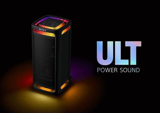 Sony ULT TOWER 9AC with the Sony ULT Power Sound badge
